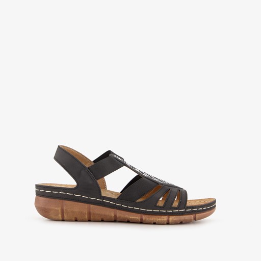 Naturform dames sandalen zwart