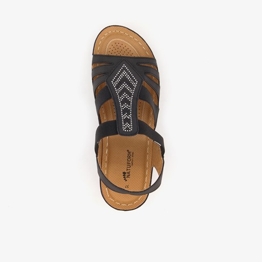 Naturform dames sandalen zwart