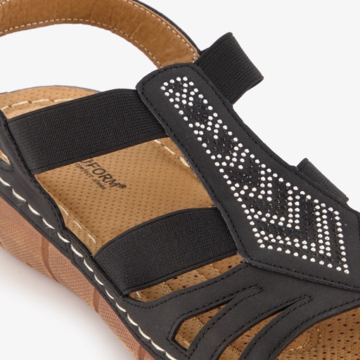 Naturform dames sandalen zwart