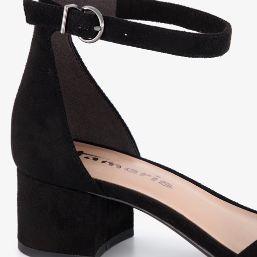 Dames sandalen met hak zwart