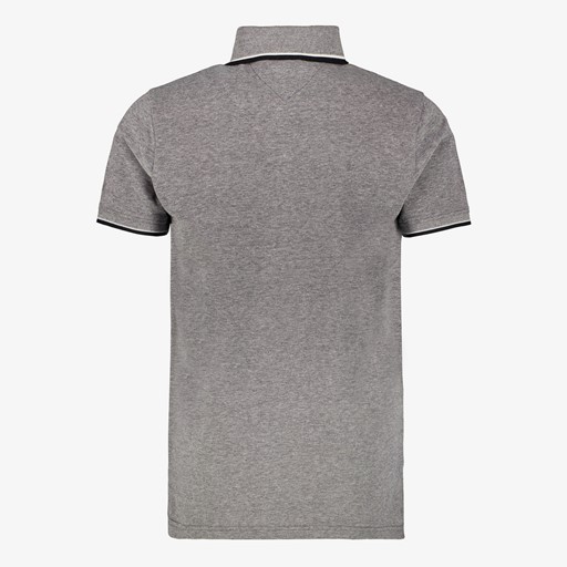 Heren polo grijs gemêleerd