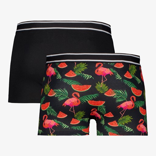 Heren boxershorts 2 pack flamingo