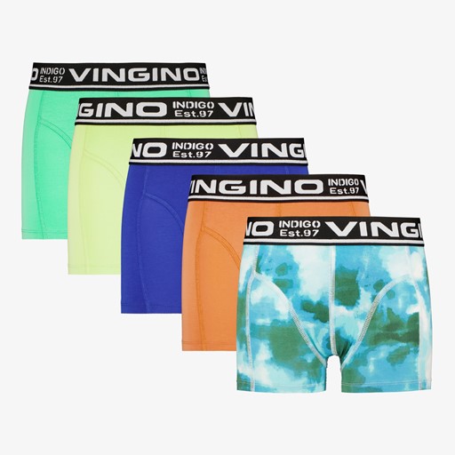 Jongens boxershorts blauw multicolor