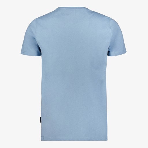 Heren T-shirt met palmbomen blauw