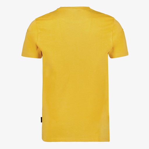 Heren T-shirt met opdruk geel