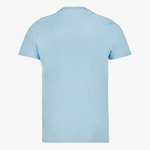 Heren T-shirt met opdruk lichtblauw