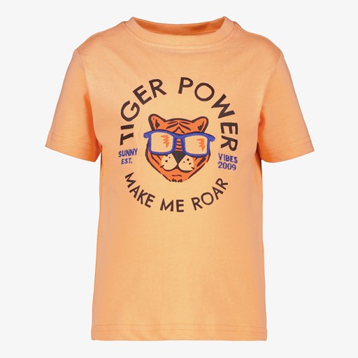 Jongens T-shirt met tijger oranje