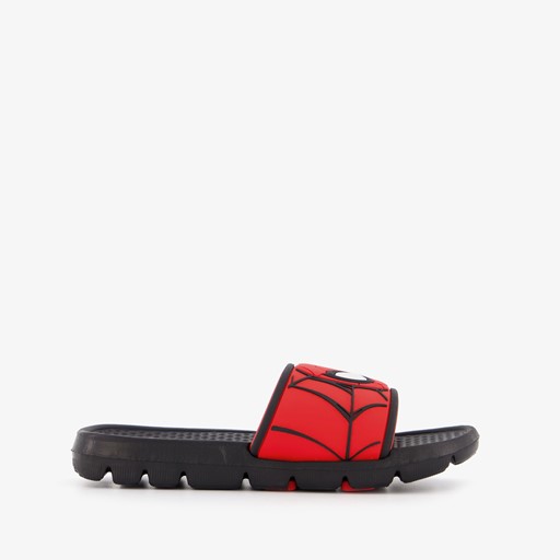 Jongens badslippers zwart rood