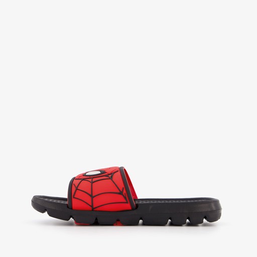 Jongens badslippers zwart rood