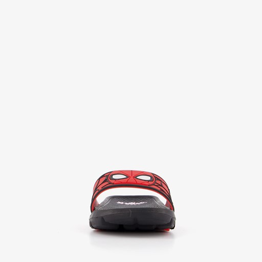 Jongens badslippers zwart rood