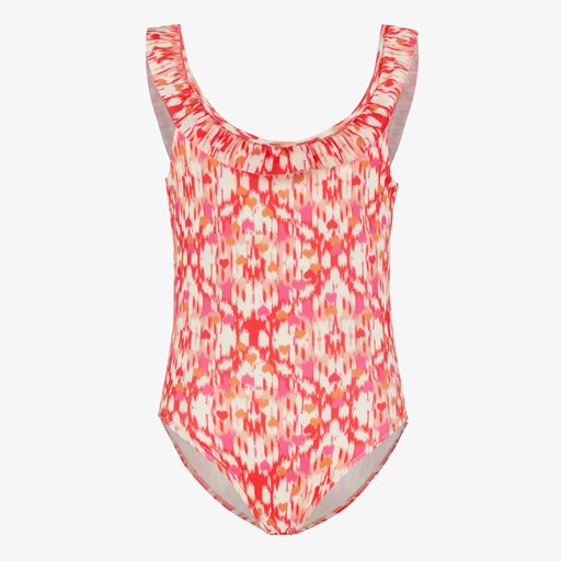 Meisjes badpak met print roze