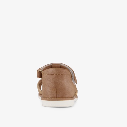 Meisjes sandalen bruin goud