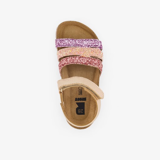 Leren meisjes sandalen lichtroze