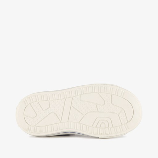 Hoge kinder sneakers met ruitprint blauw