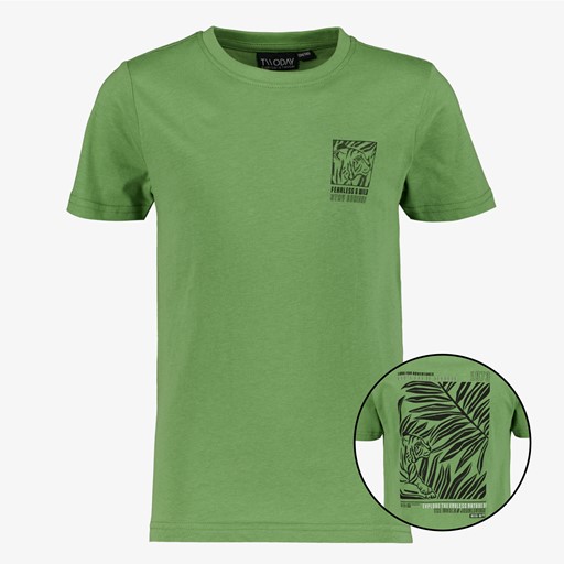 Jongens T-shirt met backprint groen