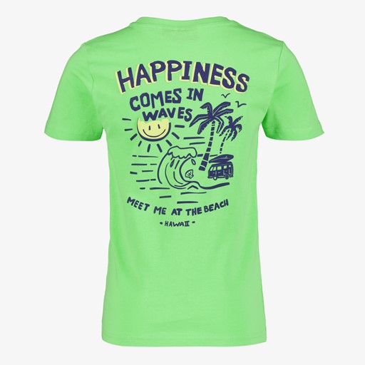 Jongens T-shirt met backprint groen