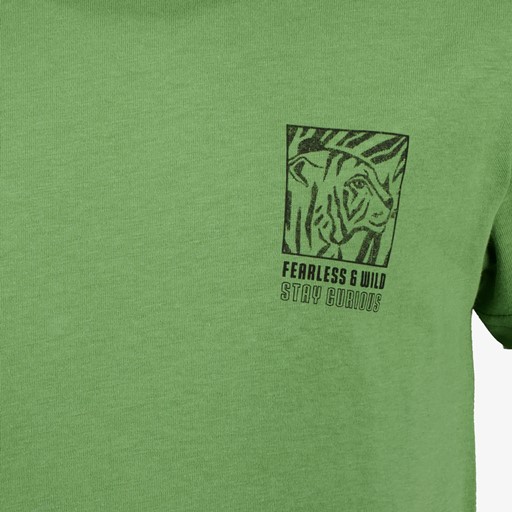 Jongens T-shirt met backprint groen