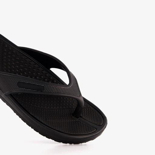 Dames teenslippers zwart