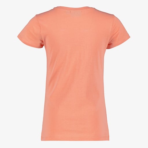 Meisjes T-shirt met vlinder oranje
