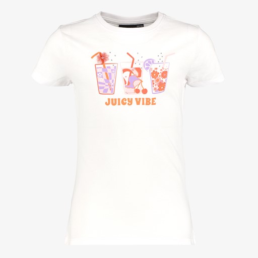 Meisjes T-shirt met print wit