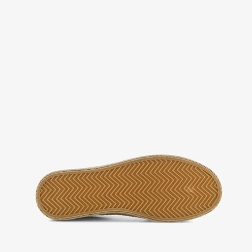 Dames sneakers met jute zool beige goud