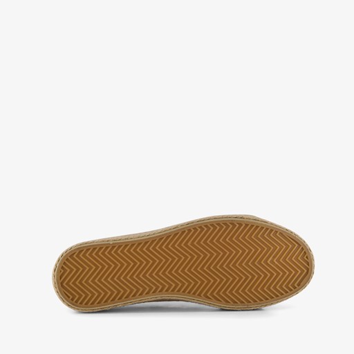 Dames sneakers met jute en panterprint