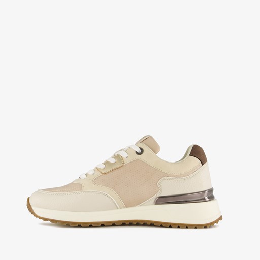 Dames sneakers wit beige
