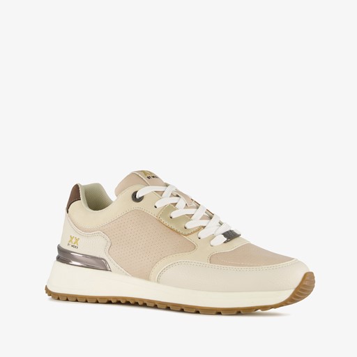 Dames sneakers wit beige