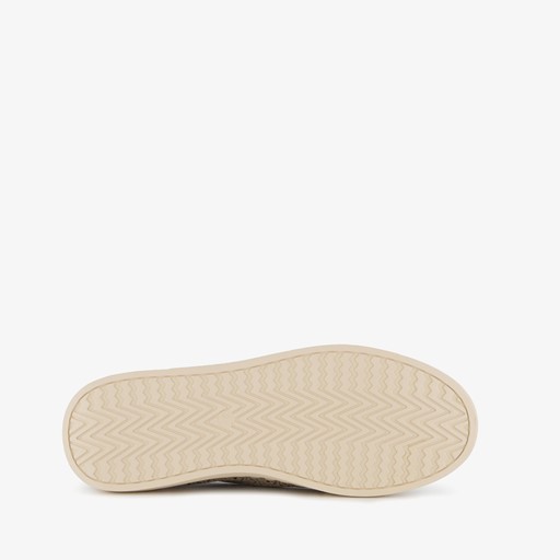 Daisy dames instappers zilverkleurig