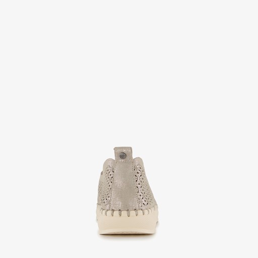 Daisy dames instappers zilverkleurig