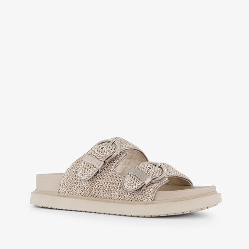 Dames slippers beige