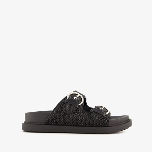 Dames slippers zwart