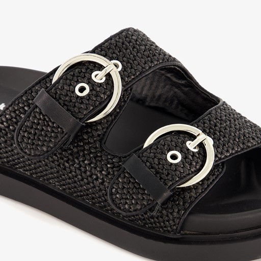 Dames slippers zwart