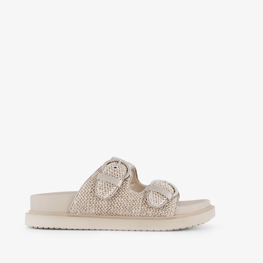 Dames slippers beige