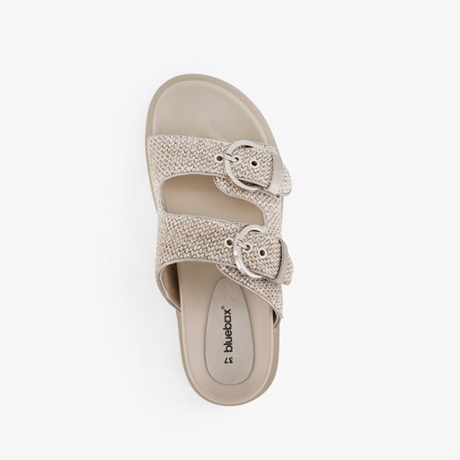 Dames slippers beige