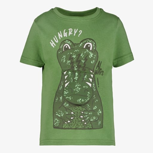 Jongens T-shirt met krokodil groen