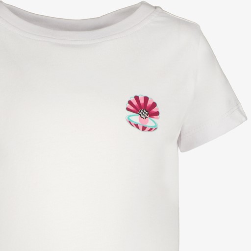 Meisjes T-shirt met backprint wit