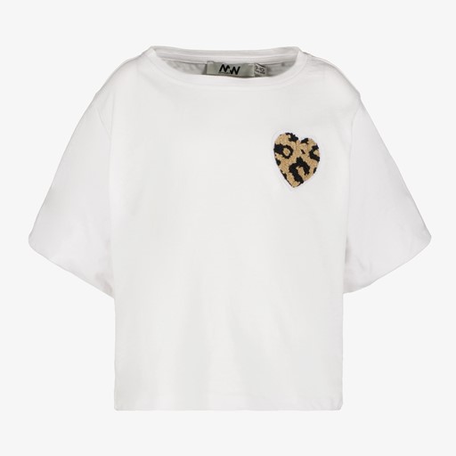 Meisjes T-shirt met wijde mouwen wit
