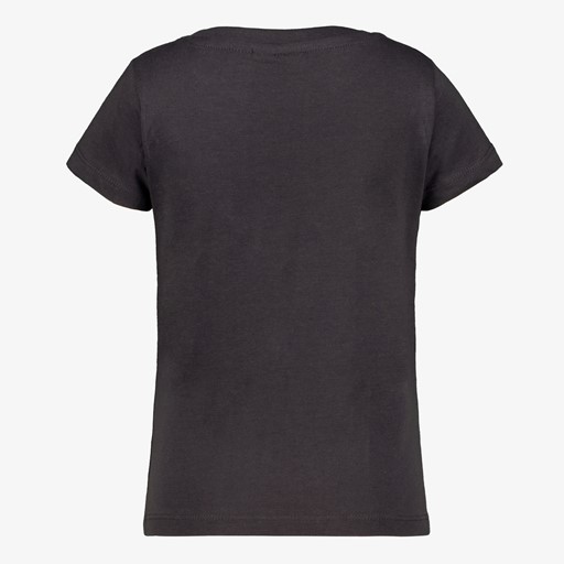 Meisjes T-shirt met kat zwart
