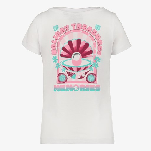 Meisjes T-shirt met backprint wit