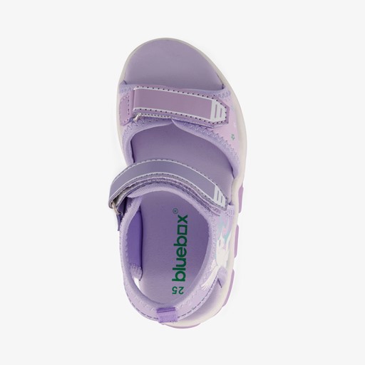 Unicorn sandalen met lichtjes lila