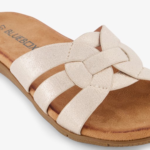 Dames slippers goudkleurig