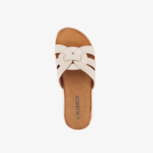 Dames slippers goudkleurig