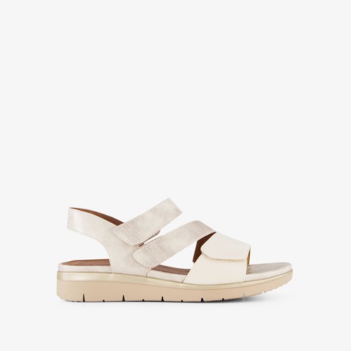 Dames sandalen goud beige