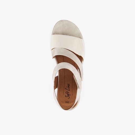 Dames sandalen goud beige