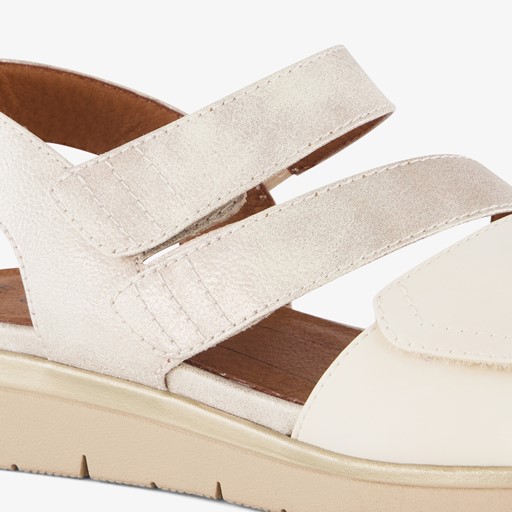 Dames sandalen goud beige