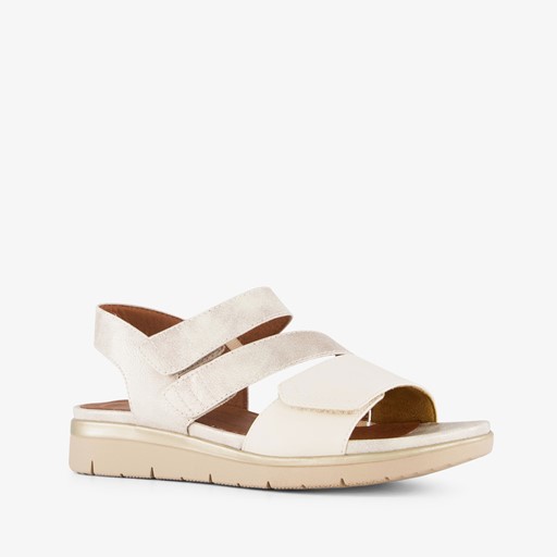 Dames sandalen goud beige