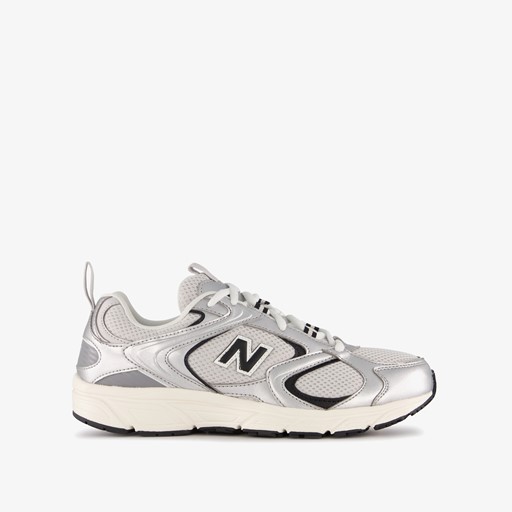 408 dames sneakers zilver wit