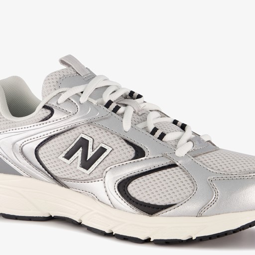 408 dames sneakers zilver wit