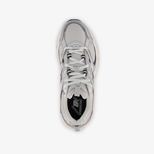 408 dames sneakers zilver wit